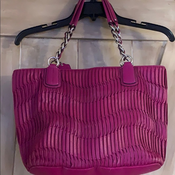 Pink Coach Hand Bag - Picture 3 of 6